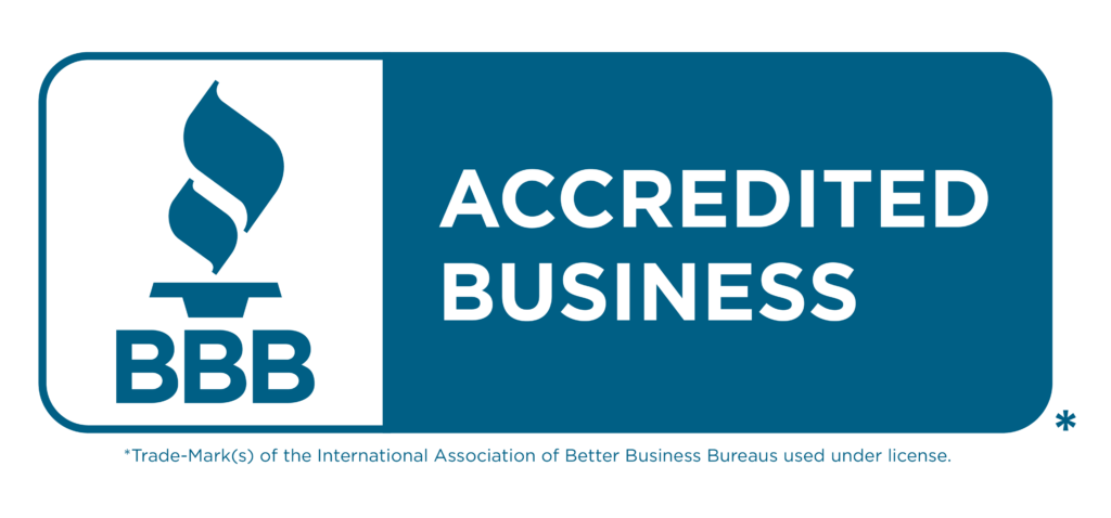 BBB Accredited Business Seal Horizontal Blue